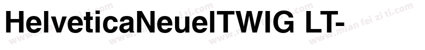 HelveticaNeuelTWIG LT字体转换